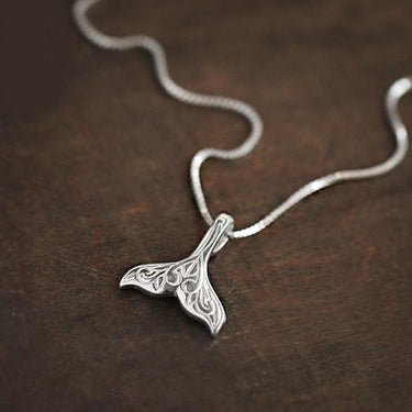 Mermaid Tail Sterling Silver Necklace-Your Soul Place